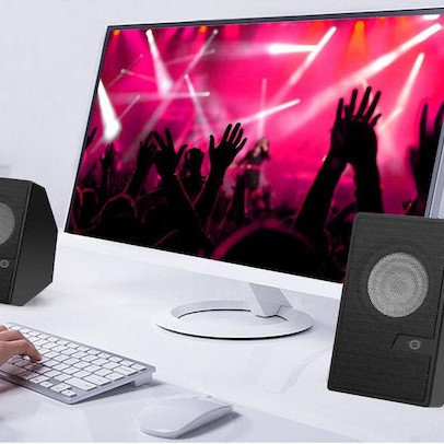 Conceptronic BJORN Ηχεία Υπολογιστή 2.0 με Bluetooth και Ισχύ 6W Μαύρα