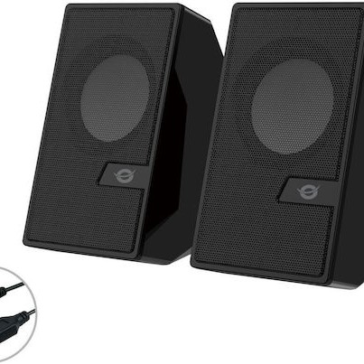 Conceptronic BJORN Ηχεία Υπολογιστή 2.0 με Bluetooth και Ισχύ 6W Μαύρα