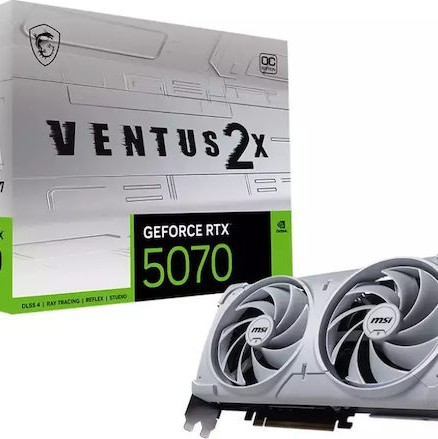 MSI GeForce RTX 5070 12GB GDDR7 Ventus 2X OC Κάρτα Γραφικών