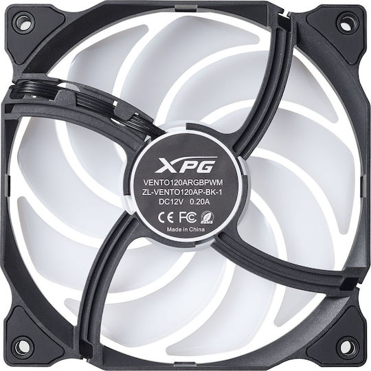 Adata VENTO120ARGBPWM-BKCWW Case Fan 120mm με ARGB Φωτισμό