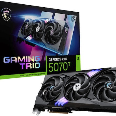 MSI GeForce RTX 5070 Ti 16GB GDDR7 Gaming Trio OC Κάρτα Γραφικών