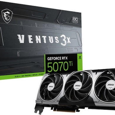 MSI GeForce RTX 5070 Ti 16GB GDDR7 Ventus 3X OC Κάρτα Γραφικών