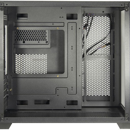 Inter-Tech C-501 Aspect Gaming Mini Tower Κουτί Υπολογιστή με Πλαϊνό Παράθυρο Μαύρο