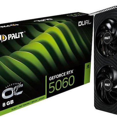 Palit GeForce RTX 5060 8GB GDDR7 Dual OC Κάρτα Γραφικών