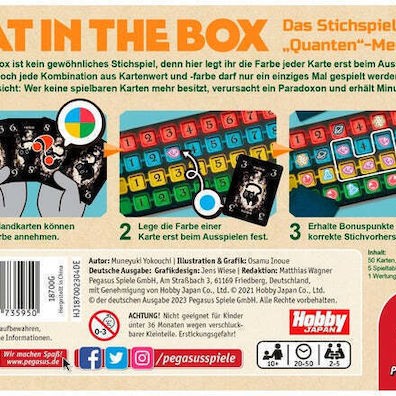 Επιτραπέζιο Παιχνίδι Cat in the Box για 2-5 Παίκτες 10+ Ετών (GER) Pegasus Spiele