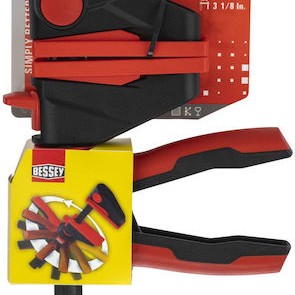 Einhandzwinge mit drehbarem Griff EZ360-15 (schwarz/rot, 150 / 80)