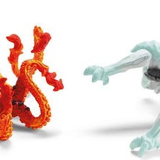Schleich-S Παιχνίδι Μινιατούρα Eldrador - Ice Bug Vs. Fire Kraken Εκρού 18εκ.