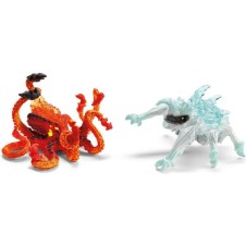 Schleich-S Παιχνίδι Μινιατούρα Eldrador - Ice Bug Vs. Fire Kraken Εκρού 18εκ.