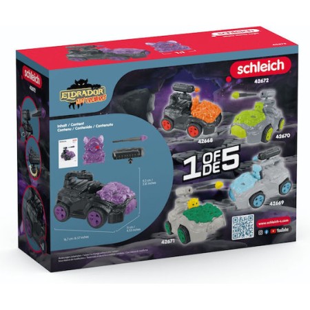 Schleich-S Τουβλάκια Eldrador Creatures Shadow-Crashmobile για 6 - 12 Ετών 17τμχ