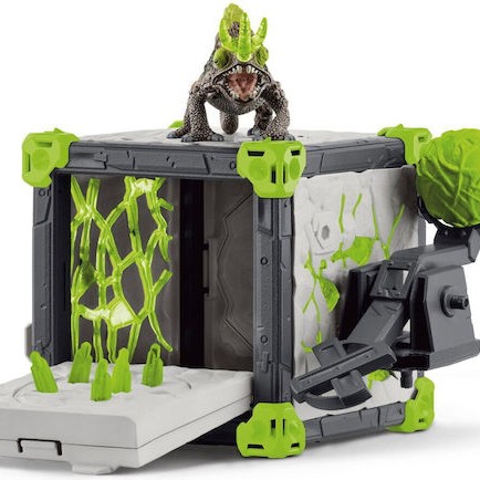 Schleich-S Παιχνίδι Μινιατούρα Battlecave Stone Chameleon Γκρι