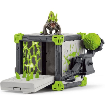 Schleich-S Παιχνίδι Μινιατούρα Battlecave Stone Chameleon Γκρι