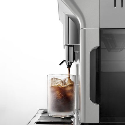 De'Longhi Eletta Explore Αυτόματη Μηχανή Espresso 1450W Πίεσης 19bar για Cappuccino με Μύλο Άλεσης Ασημί