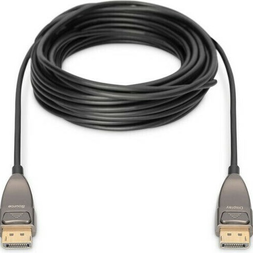 Digitus Cable DisplayPort male - DisplayPort male 30m Μαύρο (AK-340107-300-S)