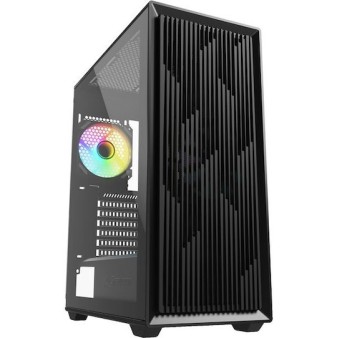 Sharkoon VK2 RGB Midi Tower Κουτί Υπολογιστή με Πλαϊνό Παράθυρο Μαύρο