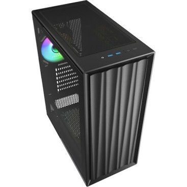 Sharkoon VK3 RGB Midi Tower Κουτί Υπολογιστή με Πλαϊνό Παράθυρο Μαύρο