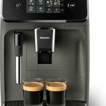 Philips Series 1200 Αυτόματη Μηχανή Espresso 1500W Πίεσης 15bar με Μύλο Άλεσης Μαύρη