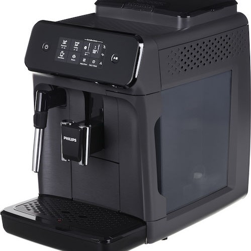 Philips Series 1200 Αυτόματη Μηχανή Espresso 1500W Πίεσης 15bar με Μύλο Άλεσης Μαύρη