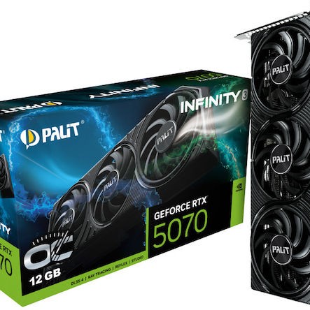 Palit GeForce RTX 5070 12GB GDDR7 Infinity 3 OC Κάρτα Γραφικών