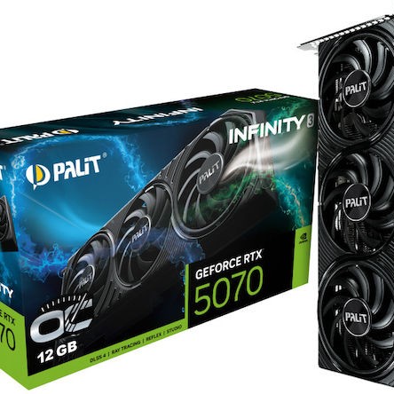 Palit GeForce RTX 5070 12GB GDDR7 Infinity 3 OC Κάρτα Γραφικών