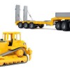 Bruder MAN TGA Tieflader με Bulldozer Cat Φορτηγό