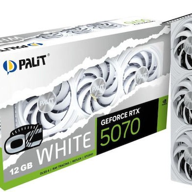Palit GeForce RTX 5070 12GB GDDR7 White OC Κάρτα Γραφικών