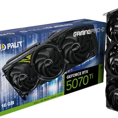 Palit GeForce RTX 5070 Ti 16GB GDDR7 GamingPro-S Κάρτα Γραφικών