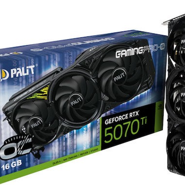 Palit GeForce RTX 5070 Ti 16GB GDDR7 GamingPro-S OC Κάρτα Γραφικών