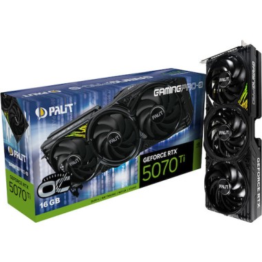 Palit GeForce RTX 5070 Ti 16GB GDDR7 GamingPro-S OC Κάρτα Γραφικών