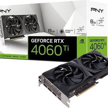 PNY GeForce RTX 4060 Ti 8GB GDDR6 Verto Dual Fan Κάρτα Γραφικών