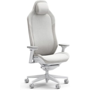 Fractal Design Καρέκλα Gaming Δερματίνης με Ρυθμιζόμενα Μπράτσα Λευκή