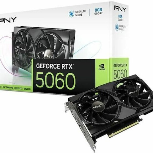 PNY GeForce RTX 5060 8GB GDDR7 Dual Fan Κάρτα Γραφικών