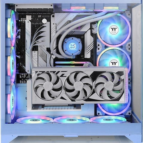 Thermaltake CTE E600 MX Gaming Midi Tower Κουτί Υπολογιστή με RGB Φωτισμό Hydrangea Blue