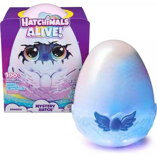 Spin Master Παιχνίδι Μινιατούρα Alive Mystery Hatch - Draggle Hatchimals 26.6εκ.