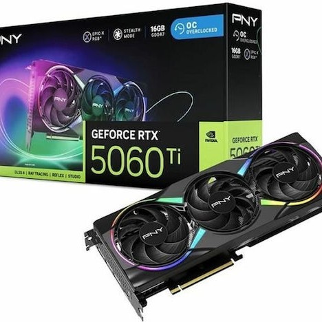 PNY GeForce RTX 5060 Ti 16GB GDDR7 ARGB OC Κάρτα Γραφικών