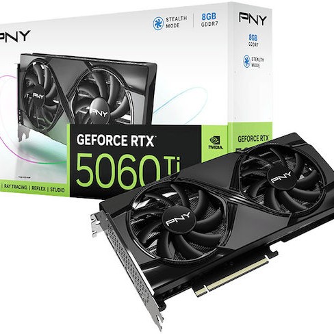 PNY GeForce RTX 5060 Ti 8GB GDDR7 Dual Fan Κάρτα Γραφικών