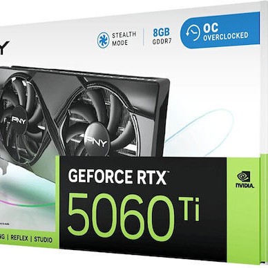 PNY GeForce RTX 5060 Ti 8GB GDDR7 Dual Fan OC Κάρτα Γραφικών