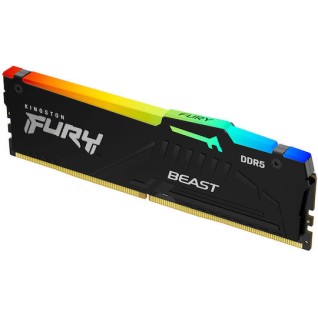 Kingston Fury Beast RGB DDR5 με Module 1x8GB και Ταχύτητα 6000 για Desktop