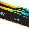 Kingston Fury Beast RGB DDR5 32GB RAM με 2x16GB Modules και Ταχύτητα 6000 για Desktop