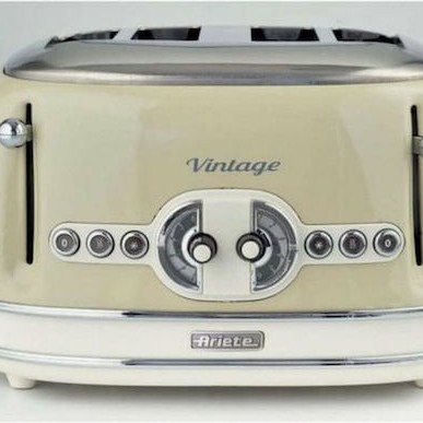 Ariete Φρυγανιέρα 2 Θέσεων 1600W Μπεζ