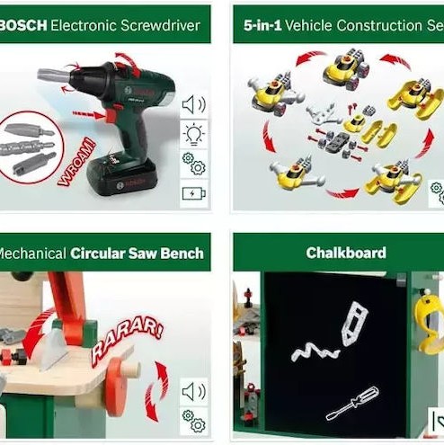 Ξύλινος Πάγκος Εργασίας Ηλεκτρικό Τρυπάνι