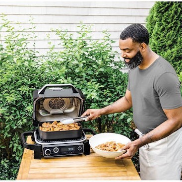 Ninja Επιτραπέζια Ηλεκτρική Ψησταριά Σχάρας 2400W με Καπάκι και Ρυθμιζόμενο Θερμοστάστη 37x46εκ.