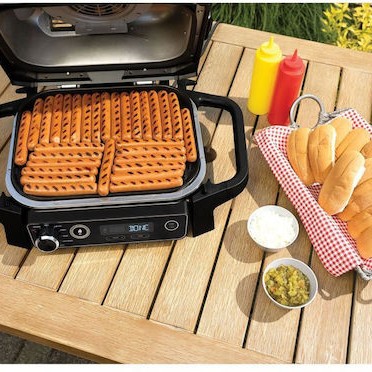 Ninja Επιτραπέζια Ηλεκτρική Ψησταριά Σχάρας 2400W με Καπάκι και Ρυθμιζόμενο Θερμοστάστη 37x46εκ.