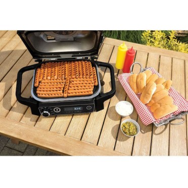 Ninja Επιτραπέζια Ηλεκτρική Ψησταριά Σχάρας 2400W με Καπάκι και Ρυθμιζόμενο Θερμοστάστη 37x46εκ.