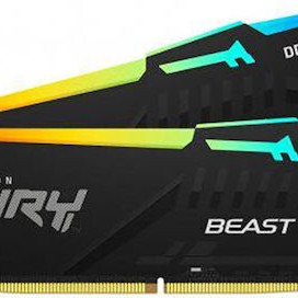 Kingston FURY Beast RGB DDR5 32GB RAM με 2x16GB Modules και Ταχύτητα 6400 για Desktop