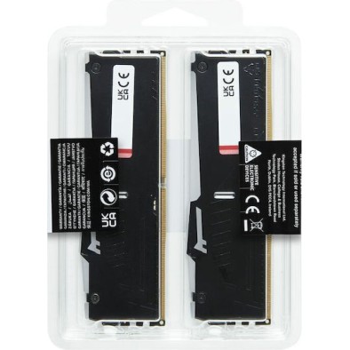 Kingston FURY Beast RGB DDR5 32GB RAM με 2x16GB Modules και Ταχύτητα 6400 για Desktop