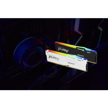 Kingston Fury Beast RGB DDR5 64GB RAM με 2x32GB Modules και Ταχύτητα 6400 για Desktop