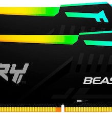 Kingston Fury Beast RGB DDR5 64GB RAM με 2x32GB Modules και Ταχύτητα 6400 για Desktop