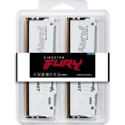 Kingston Fury Beast RGB DDR5 32GB RAM με 2x16GB Modules και Ταχύτητα 6400 για Desktop