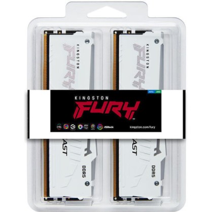 Kingston Fury Beast RGB DDR5 64GB RAM με 2x32GB Modules και Ταχύτητα 6400 για Desktop