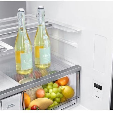 Samsung Ψυγείο Ντουλάπα 646lt Total NoFrost Υ183xΠ91.2xΒ72.3εκ. Γκρι RF65DG960EB1EF